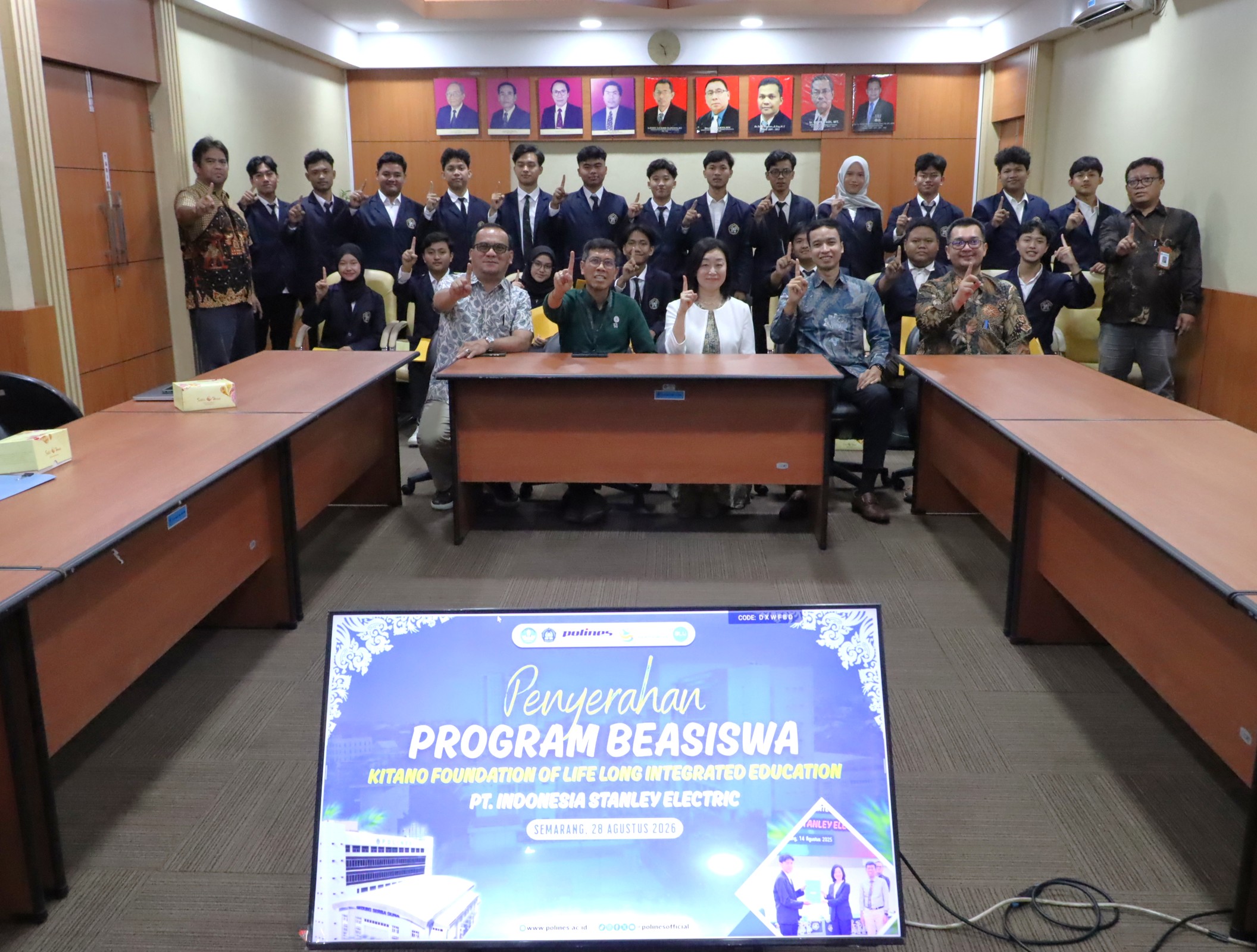 20 Mahasiswa Polines Raih Beasiswa Kitano Foundation